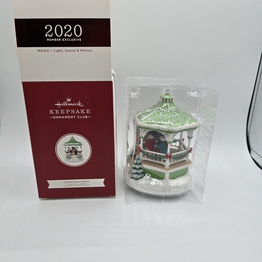 Hallmark 2020 Keepsake‎ Ornament Club Member Exclusive Snowman Band Ornament NIB